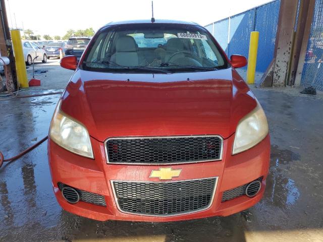 KL1TD6DE2AB116520 - 2010 CHEVROLET AVEO LS 勃艮第红 照片 5