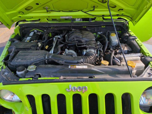 1C4AJWAG9DL560197 - 2013 JEEP WRANGLER SPORT GREEN photo 11