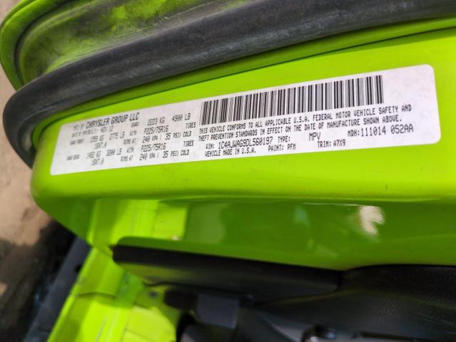 1C4AJWAG9DL560197 - 2013 JEEP WRANGLER SPORT GREEN photo 12