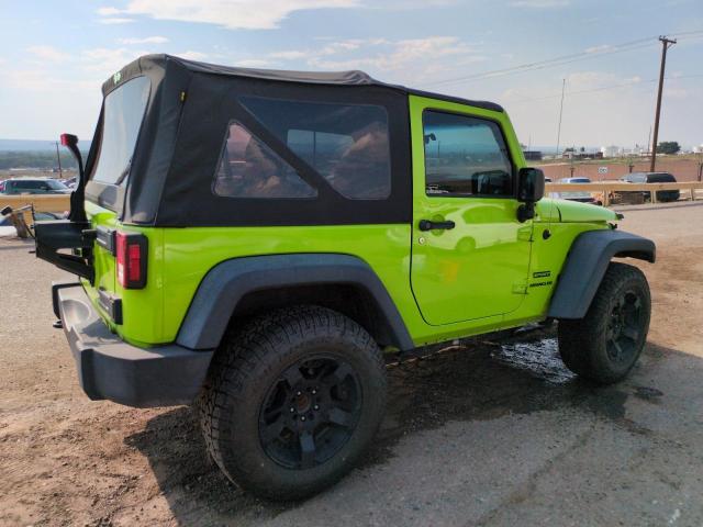 1C4AJWAG9DL560197 - 2013 JEEP WRANGLER SPORT GREEN photo 3
