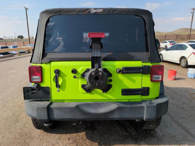 1C4AJWAG9DL560197 - 2013 JEEP WRANGLER SPORT GREEN photo 6
