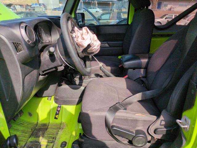 1C4AJWAG9DL560197 - 2013 JEEP WRANGLER SPORT GREEN photo 7