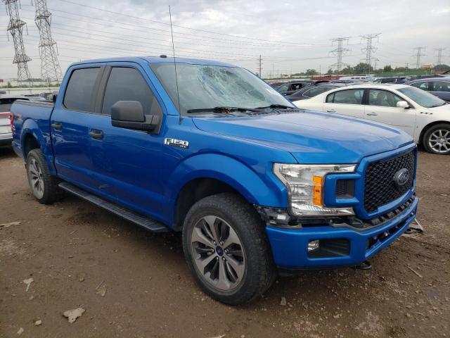 1FTEW1EP7KFA76198 - 2019 FORD F150 4WD SUPERCREW BLUE photo 4