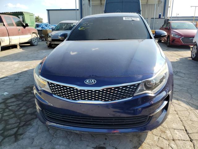 5XXGU4L37GG092197 - 2016 KIA OPTIMA EX BLUE photo 5