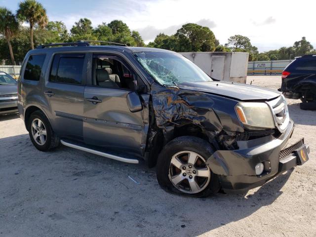 5FNYF4H74BB037616 - 2011 HONDA PILOT EXLN GRAY photo 4