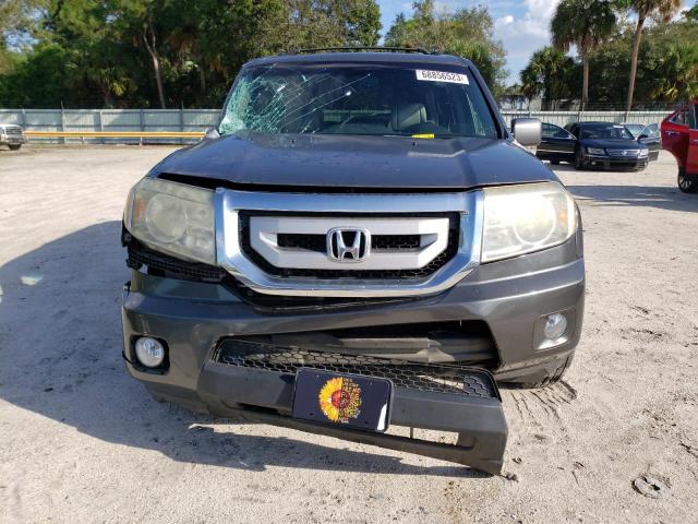 5FNYF4H74BB037616 - 2011 HONDA PILOT EXLN GRAY photo 5