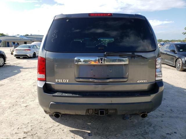 5FNYF4H74BB037616 - 2011 HONDA PILOT EXLN GRAY photo 6