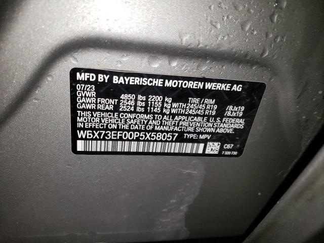 WBX73EF00P5X58057 - 2023 BMW X1 XDRIVE28I SILVER photo 13