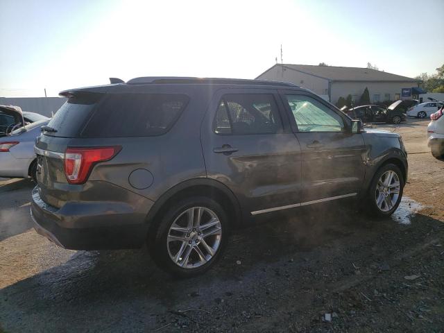 1FM5K7D89HGE27118 - 2017 FORD EXPLORER XLT GRAY photo 3