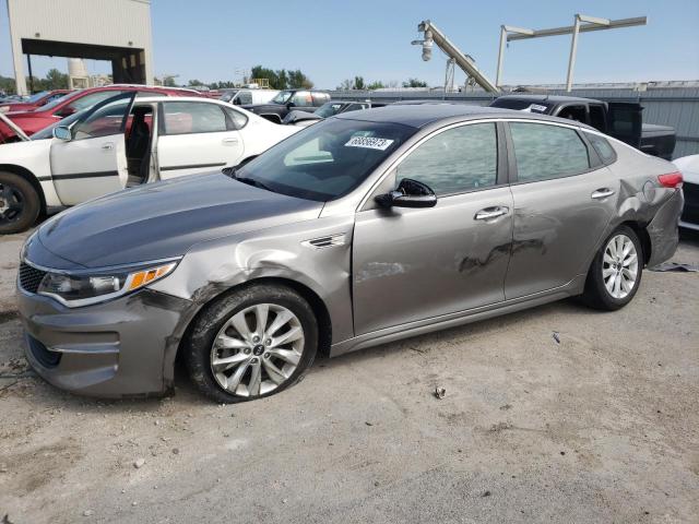 5XXGT4L37GG006924 - 2016 KIA OPTIMA LX GRAY photo 1