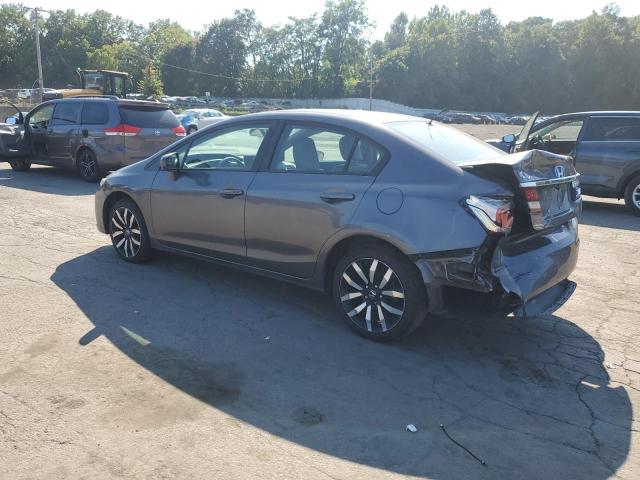 2HGFB2F99EH536603 - 2014 HONDA CIVIC EXL GRAY photo 2