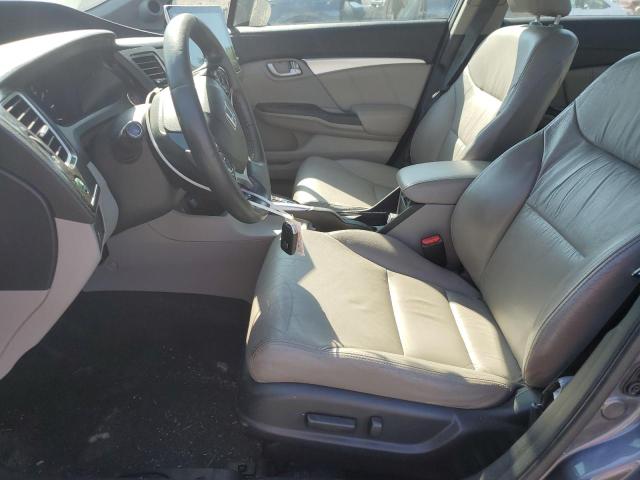 2HGFB2F99EH536603 - 2014 HONDA CIVIC EXL GRAY photo 7
