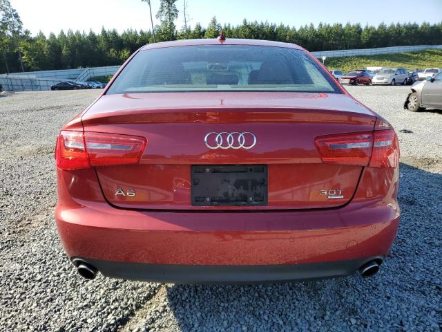 WAUFGAFC3EN036639 - 2014 AUDI A6 PREMIUM PLUS RED photo 6