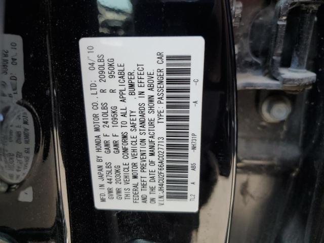 JH4CU2F66AC027713 - 2010 ACURA TSX 黑色 照片 12