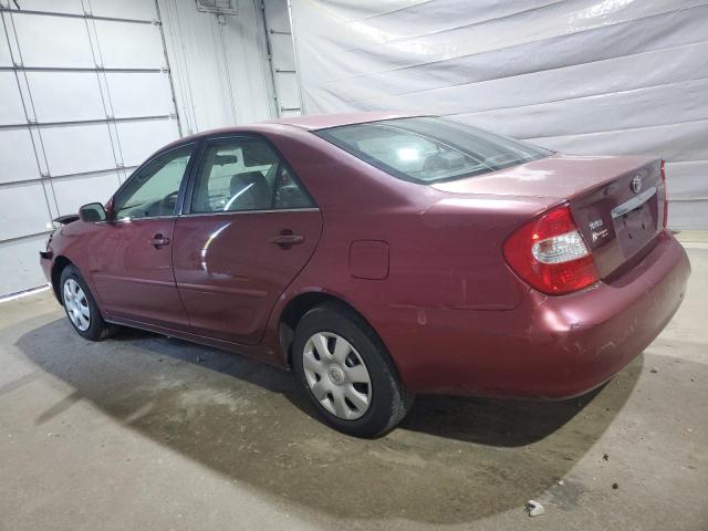 4T1BE32K22U564847 - 2002 TOYOTA CAMRY LE BURGUNDY photo 2
