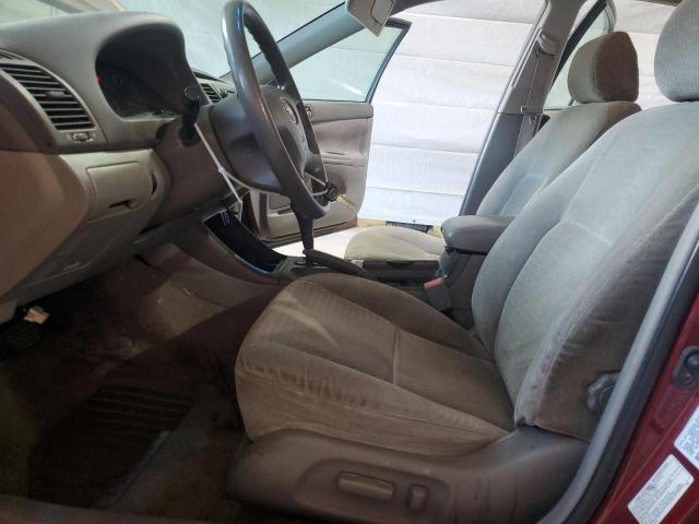 4T1BE32K22U564847 - 2002 TOYOTA CAMRY LE BURGUNDY photo 7