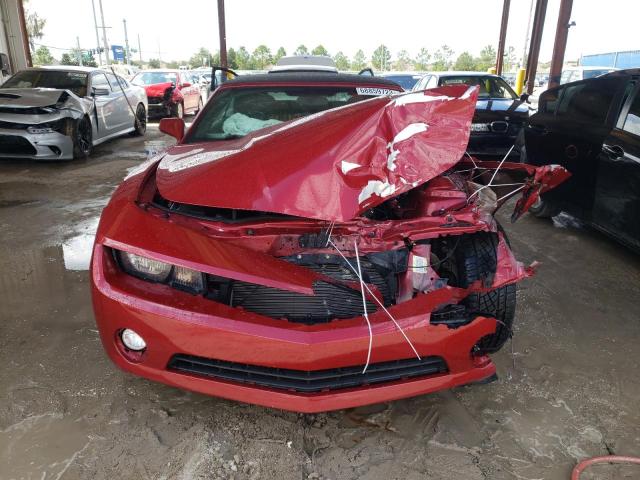 2G1FG3D39D9144727 - 2013 CHEVROLET CAMARO LT RED photo 5