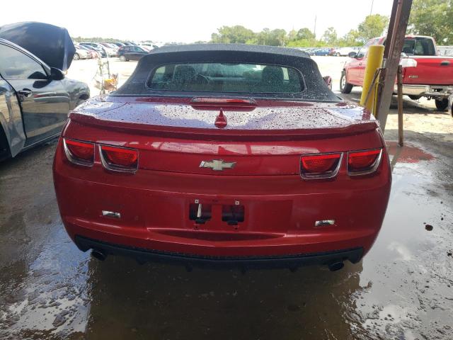 2G1FG3D39D9144727 - 2013 CHEVROLET CAMARO LT RED photo 6