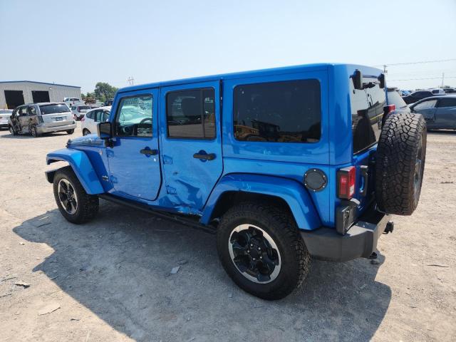1C4BJWEG3EL198710 - 2014 JEEP WRANGLER U SAHARA BLUE photo 2