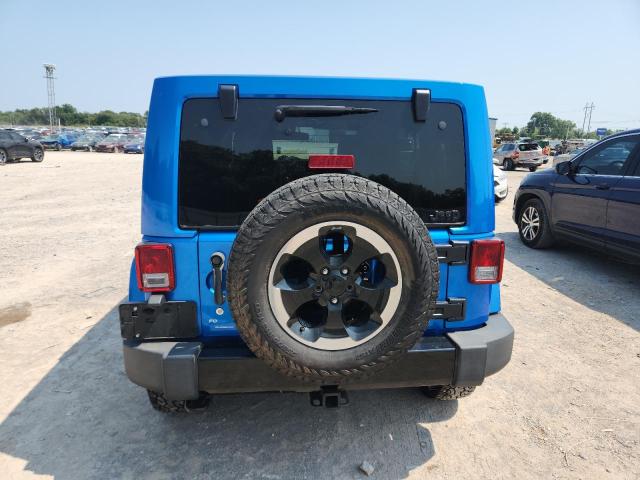 1C4BJWEG3EL198710 - 2014 JEEP WRANGLER U SAHARA BLUE photo 6
