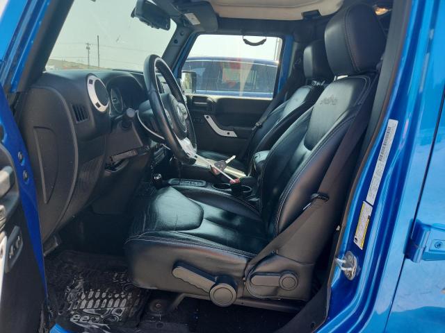 1C4BJWEG3EL198710 - 2014 JEEP WRANGLER U SAHARA BLUE photo 7