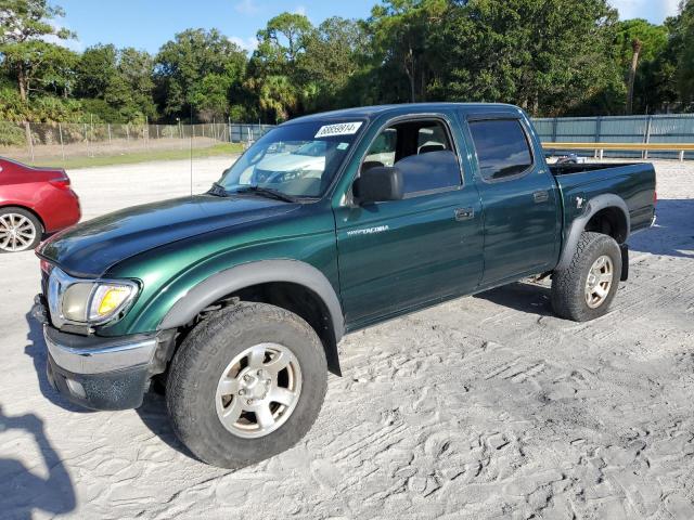 5TEGN92N42Z050772 - 2002 TOYOTA TACOMA DOUBLE CAB PRERUNNER GREEN photo 1