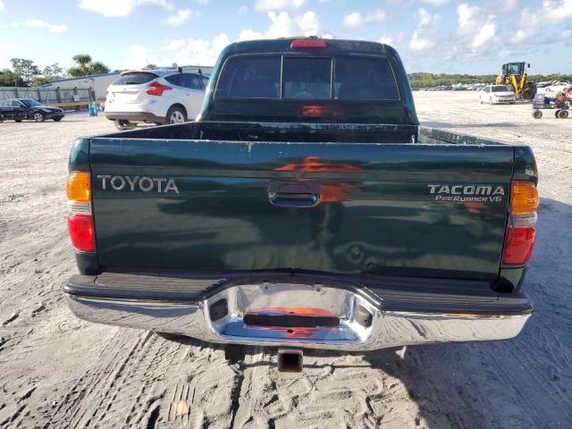 5TEGN92N42Z050772 - 2002 TOYOTA TACOMA DOUBLE CAB PRERUNNER GREEN photo 6