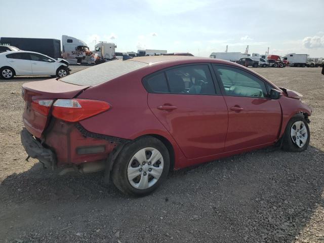 KNAFX4A60F5328995 - 2015 KIA FORTE LX RED photo 3