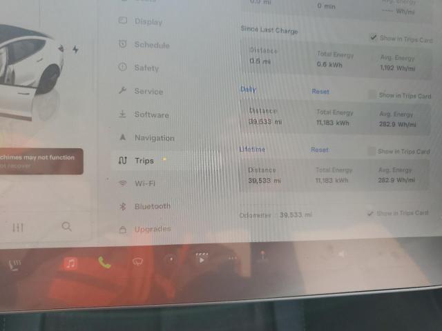 5YJ3E1EB1NF272211 - 2022 TESLA MODEL 3 白色 照片 9