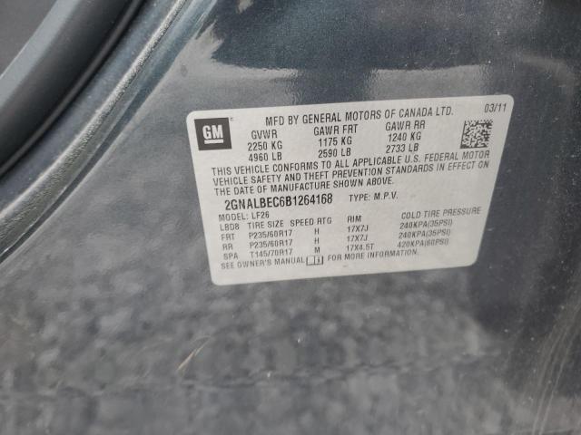 2GNALBEC6B1264168 - 2011 CHEVROLET EQUINOX LS GRAY photo 13