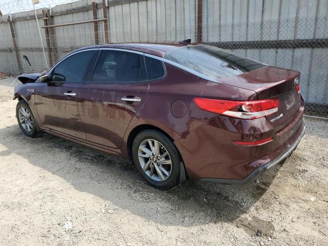 5XXGT4L35KG321360 - 2019 KIA OPTIMA LX 勃艮第红 照片 2