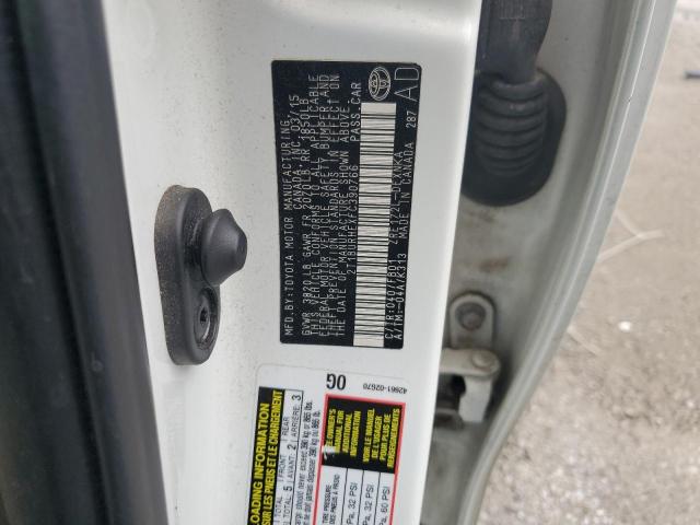 2T1BURHEXFC390766 - 2015 TOYOTA COROLLA L WHITE photo 12