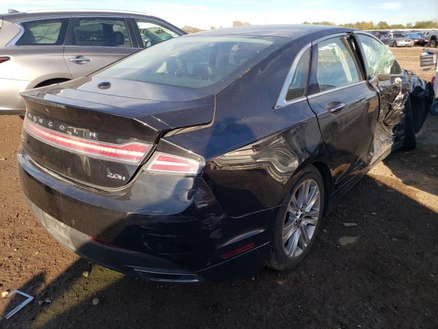 3LN6L2LU1FR615821 - 2015 LINCOLN MKZ HYBRID BLACK photo 4