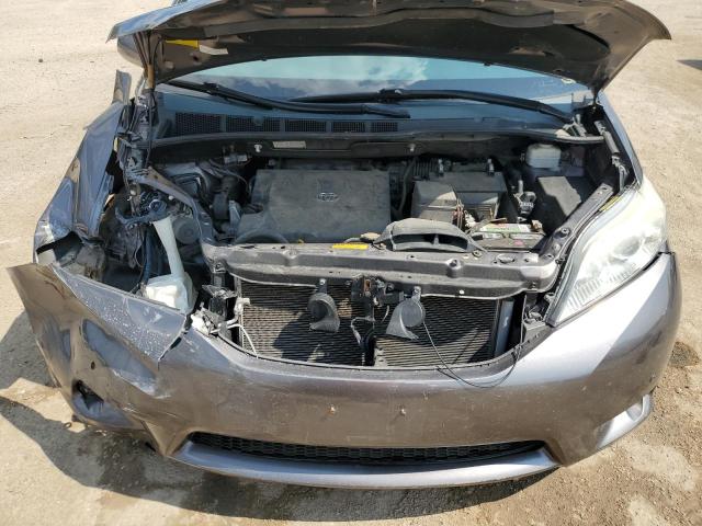 5TDDK3DC1CS040350 - 2012 TOYOTA SIENNA XLE გრაფიტი ფოტო 12