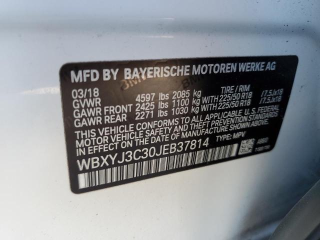 WBXYJ3C30JEB37814 - 2018 BMW X2 SDRIVE28I Weiß Foto 12