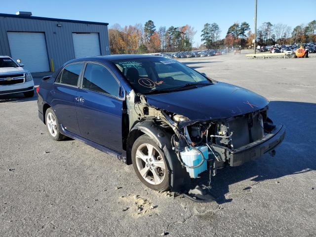 5YFBU4EE2CP070411 - 2012 TOYOTA COROLLA BASE BLUE photo 4