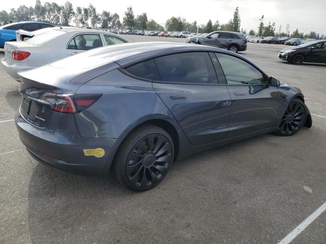 5YJ3E1EB7NF257034 - 2022 TESLA MODEL 3 GRAY photo 3