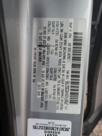 JM3KFACMXM0352785 - 2021 MAZDA CX-5 TOURING Silber Foto 14