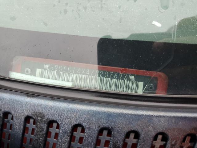 3GCEC14X47G207698 - 2007 CHEVROLET SILVERADO C1500 CLASSIC RED photo 12