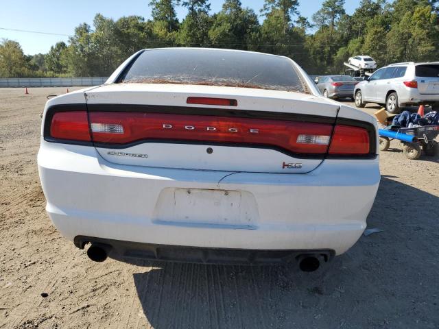 2C3CDXAGXEH332282 - 2014 DODGE CHARGER POLICE WHITE photo 6