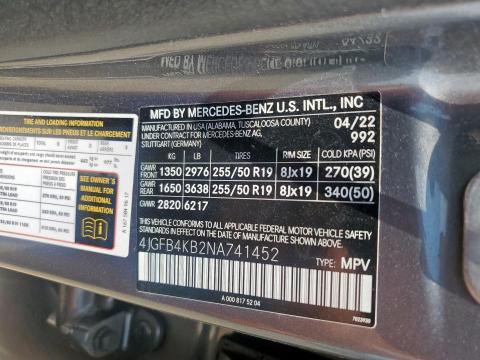 4JGFB4KB2NA741452 - 2022 MERCEDES-BENZ GLE 350 4MATIC GRAY photo 13