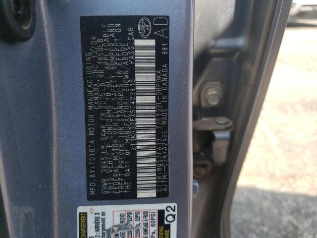 2T1KR32EX5C423416 - 2005 TOYOTA COROLLA MATRIX XR BLUE photo 13