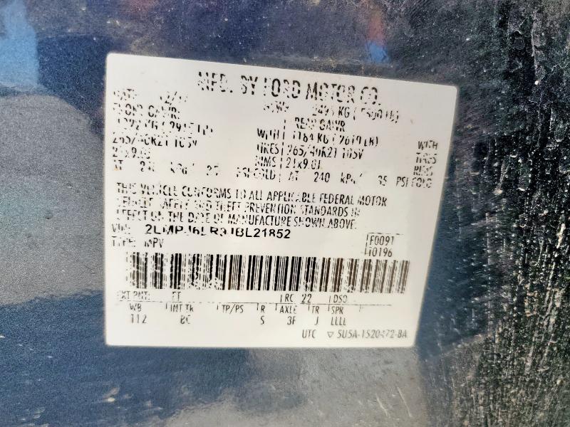 2LMPJ6LR9JBL21852 - 2018 LINCOLN MKX RESERVE Көк фото 14