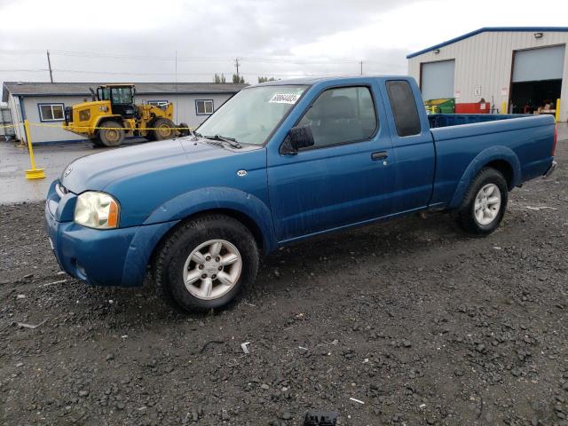 1N6DD26S42C344665 - 2002 NISSAN FRONTIER KING CAB XE BLUE photo 1
