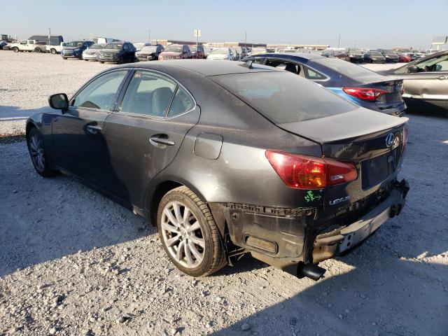 JTHCK262275009645 - 2007 LEXUS IS 250 GRAY photo 2