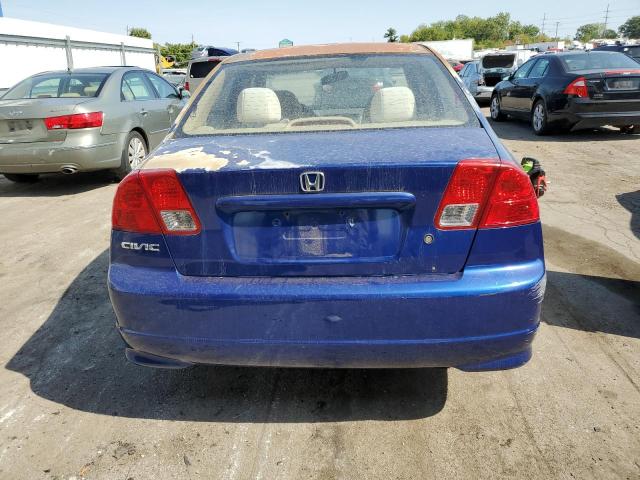 2HGES16385H561719 - 2005 HONDA CIVIC DX VP BLUE photo 6