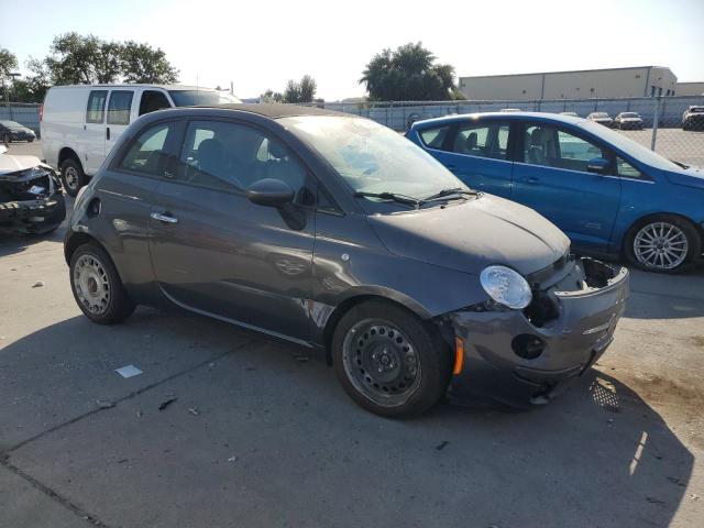 3C3CFFDRXFT753655 - 2015 FIAT 500 POP GRAY photo 4