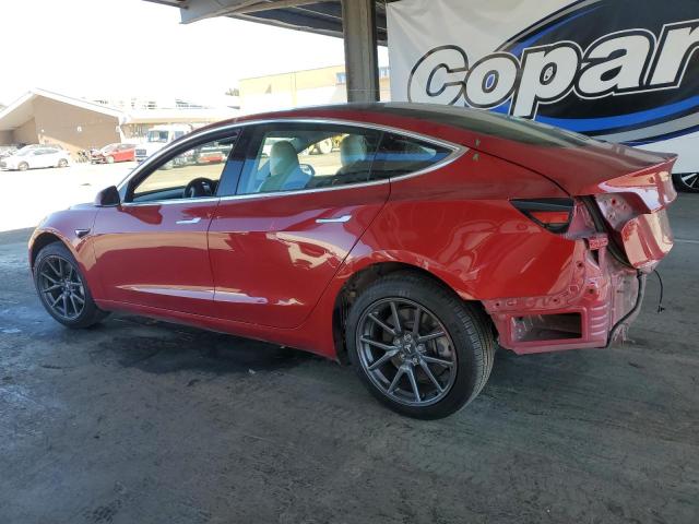 5YJ3E1EA5KF536968 - 2019 TESLA MODEL 3 RED photo 2