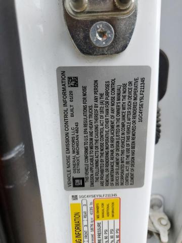 1GC4YSEY5LF211345 - 2020 CHEVROLET SILVERADO K3500 Weiß Foto 12