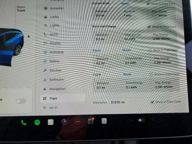 5YJYGDEE9MF265081 - 2021 TESLA MODEL Y Mavi foto 9
